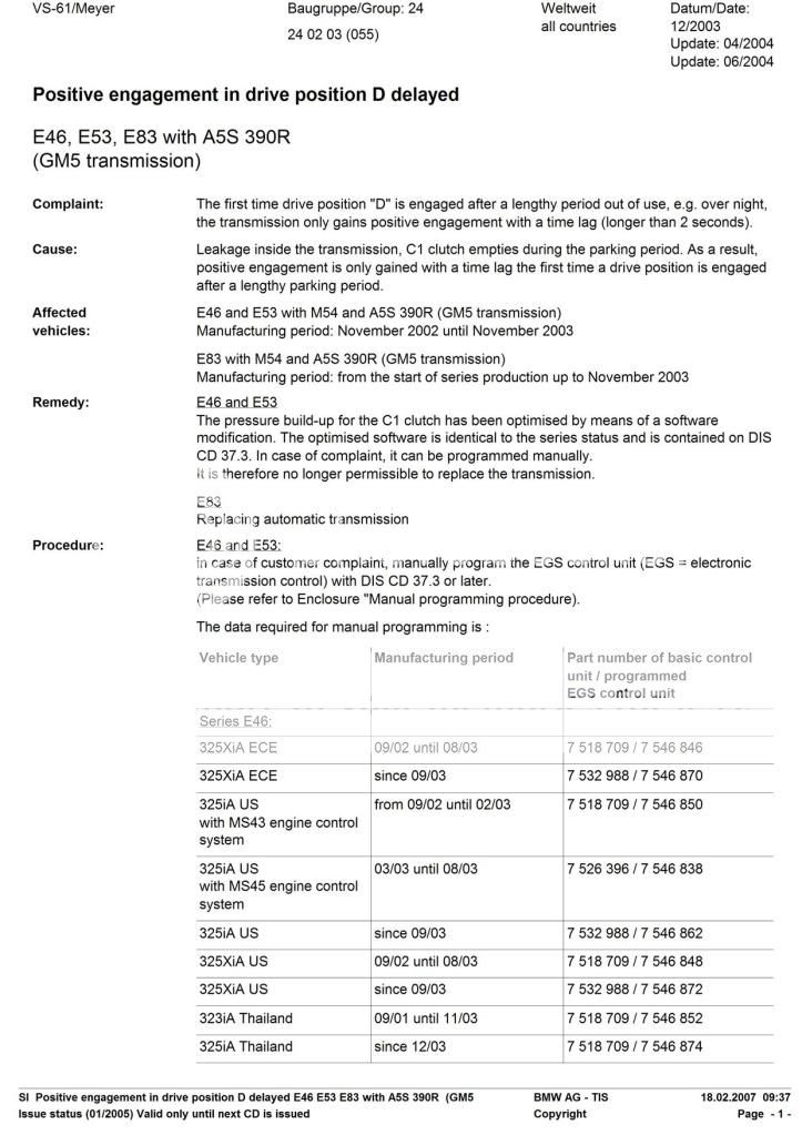 Help...Car rolls back in Drive E46 Fanatics Forum