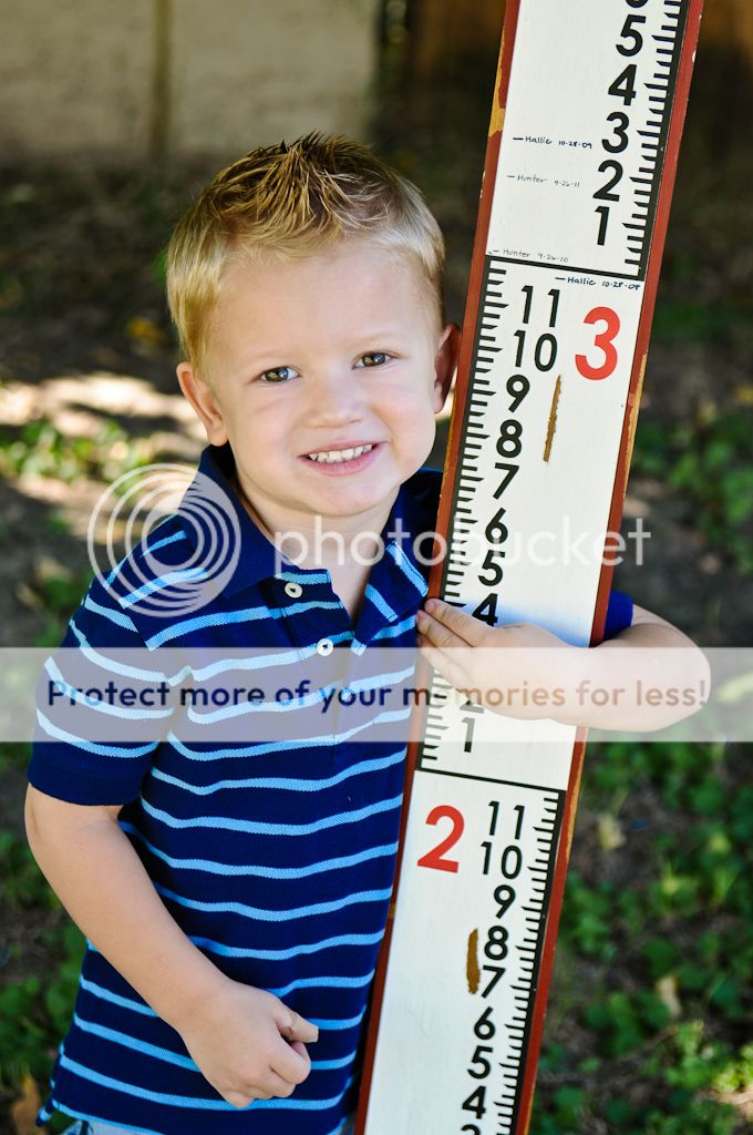 Growth Chart Birthday Photo