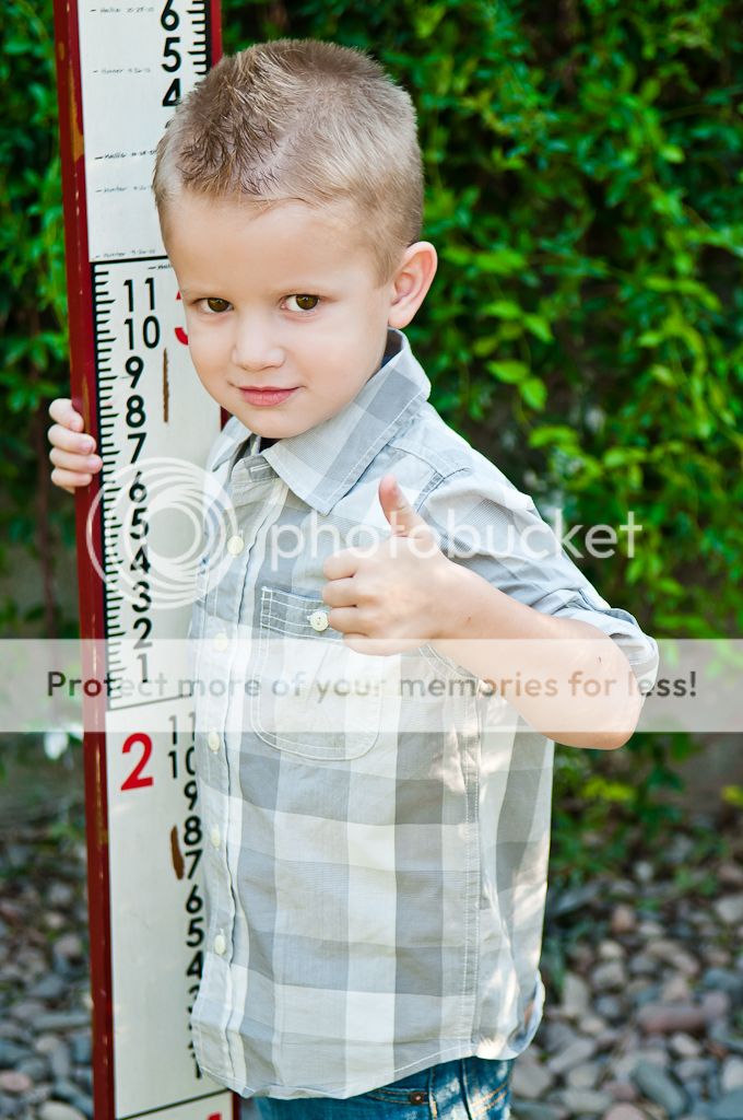 Growth Chart Birthday Photo