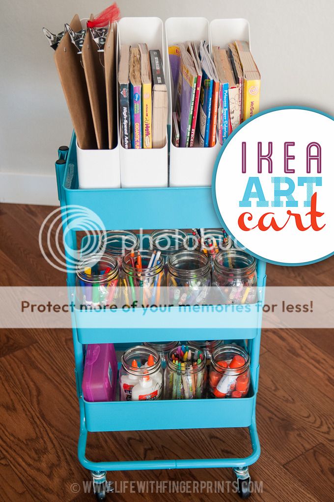 Ikea Art Cart for craft supplies