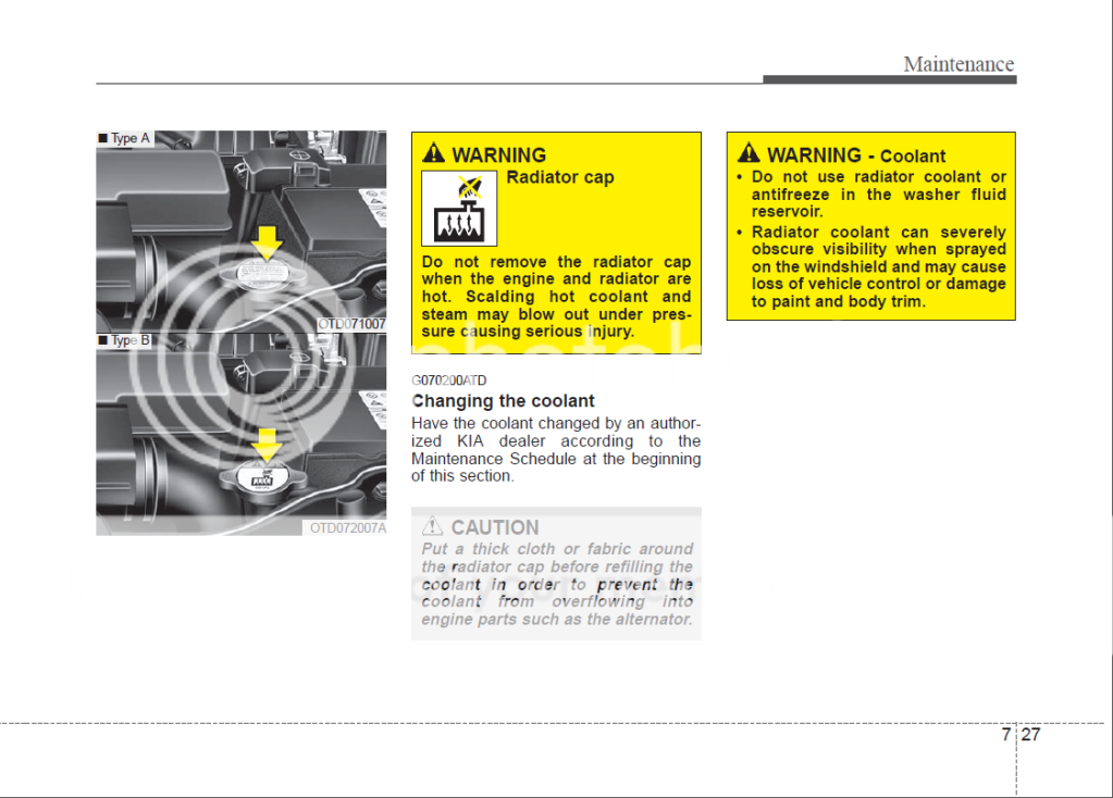how to check engine coolant and how to fill it up? Kia Forte Forum